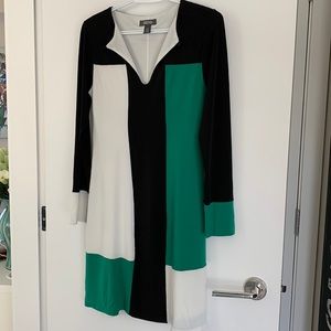 Dress, jersey material fully lined, Kenneth Cole, size M